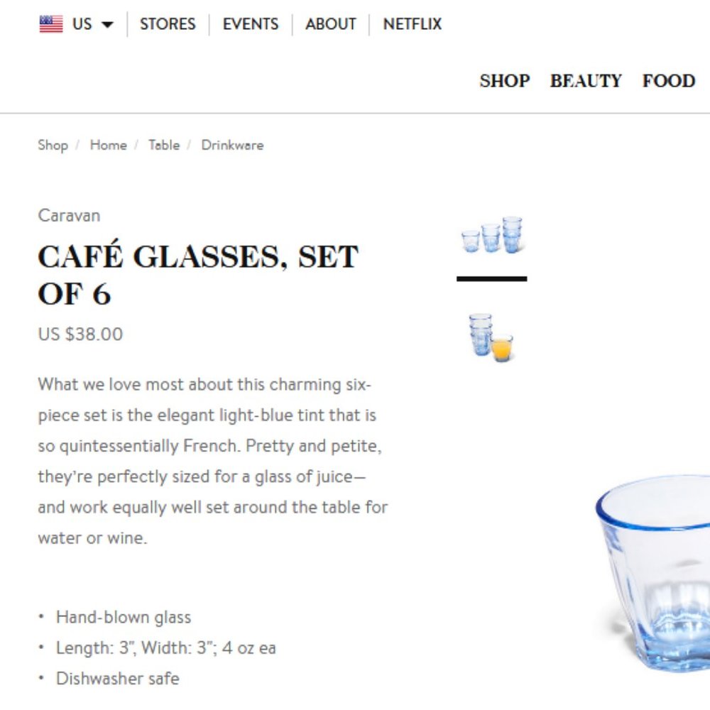 Bistro Style Glasses or votive candle holder set of 6 - Picture 9 of 9
